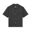 Burberry Mens Spread-collar Cotton Denim Shirt Indigo Ip Check Xs In Black