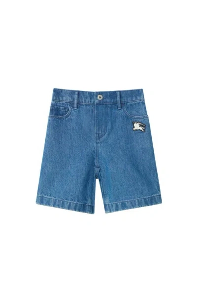 Burberry Kids'  Denim Shorts In Blue