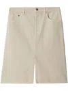 Burberry Belt-loop Denim Skirt In Neutrals
