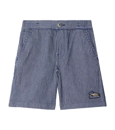 BURBERRY DENIM STRIPE SHORTS
