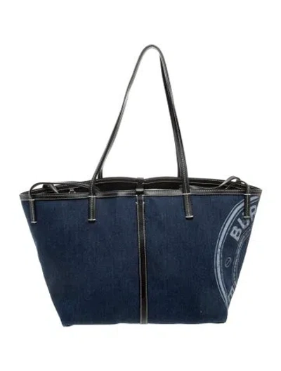 Pre-owned Burberry Denim Tote In Blue