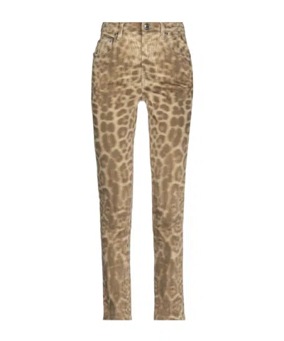 Burberry Denim Trousers In Brown