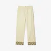 Burberry Denim Trousers In Candle