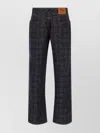 Burberry Denim Trousers With Back Pockets And Loops In Black