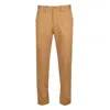 Burberry Logo-tag Cotton Straight-leg Trousers In Yellow