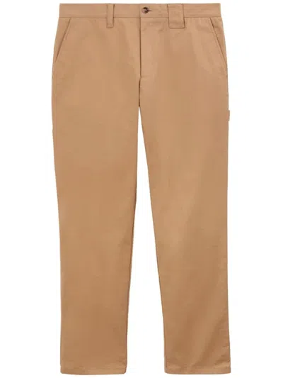 Burberry Trousers Brown In Camel