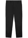 Burberry Stretch Cotton Cargo Trousers In Black