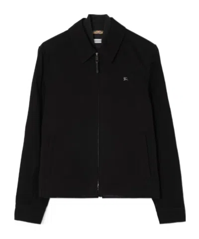 Burberry Detachable Gilet Bloomsbury Harrington Jacket In Black