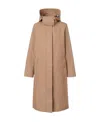 Burberry Detachable Hood Car Coat In Brown