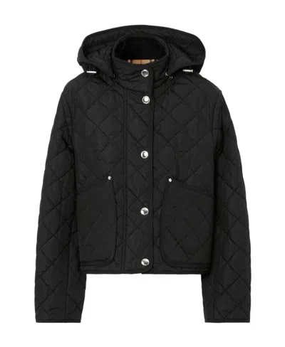 BURBERRY BURBERRY QUILTED HOODED JACKET