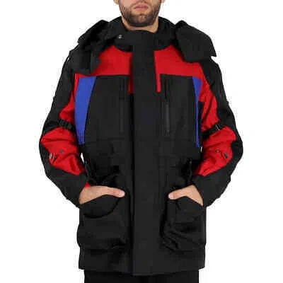 Pre-owned Burberry Detachable Puffer Colour-block Jacket In Black