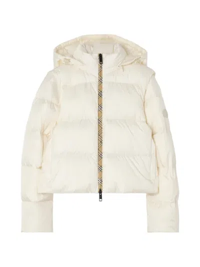 Burberry Detachable Sleeve Nylon Langdale Puffer Jacket In 中性色
