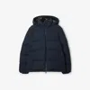 Burberry Detachable-sleeve Puffer Jacket In Navy/charcoal