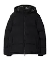 Burberry Reversible Check Puffer Jacket In Black