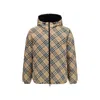 Burberry Quilted Jacket With Distinctive Plaid Pattern