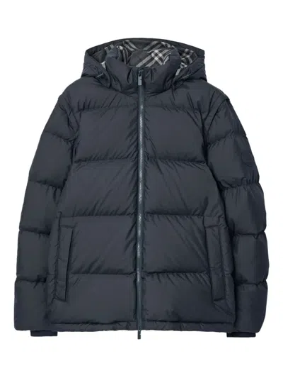 Burberry Detachable-sleeve Puffer Jacket In Black