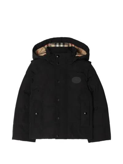 Burberry Kids' Detachable Sleeve Puffer Jacket In Black