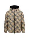 Burberry Quilted Jacket With Distinctive Plaid Pattern In Multi