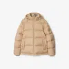 Burberry Detachable Sleeve Puffer Jacket In Neutral