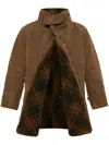 Burberry Detachable-warmer Cotton Parka In Brown