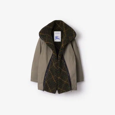 Burberry Detachable Warmer Cotton Parka In Multi
