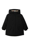 Burberry Detachable Warmer Nylon Parka In Black