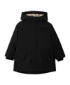 Burberry Detachable Warmer Nylon Parka In Black