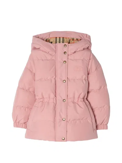 Burberry Kids' Detachable-sleeve Puffer Jacket In Pink