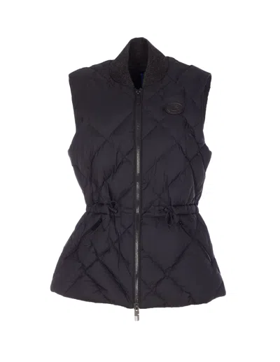 Burberry Devonside Quilted Vest In Black