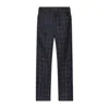 Burberry Mens Check-print Straight-leg Denim Jeans Indigo Ip Check In Blue