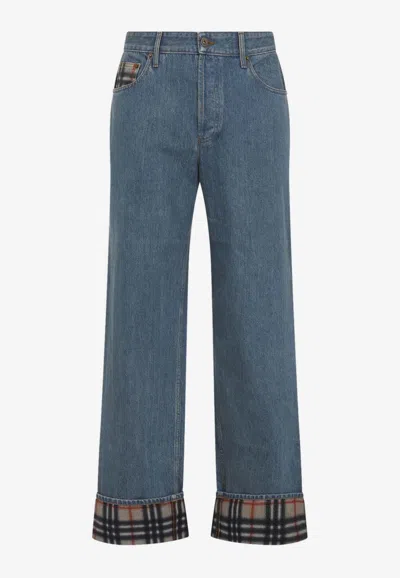 Burberry Dexter Straight-leg Jeans In Blue
