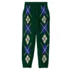 Burberry Diamond Pattern Wool Joggers