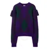 Burberry Wool Sweater With Jacquard Processing