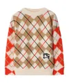 Burberry Boy's Kevin Ekd Argyle Wool Sweater In Nude