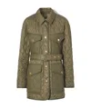 Burberry Diamond Quilted Field Jacket In Multi