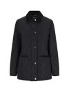 Burberry Quilted Jacket Corduroy Collar Casual