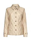 Burberry Women Quilted Jacket In New Chino