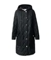 Burberry Roxby Diamond-quilted Mid-length Coat In Black