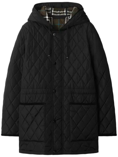 Burberry Black Nylon Quilted Jacket