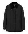 Burberry Diamond Quilted Thermoregulated Barn Jacket In Black