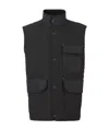 Burberry Diamond-quilted Vintage Check Lined Gilet In Black