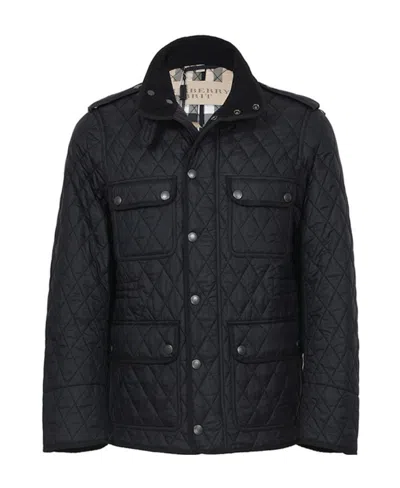 Burberry Diamond-shaped Casual Jacket In Black