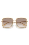 Burberry Dionne 59mm Gradient Square Sunglasses In Opal Beige
