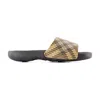 Burberry Check Pattern Slip-on Slides