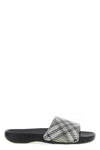 Burberry Beige Dive Check Slides