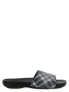 Burberry Patterned Strap Open Toe Rubber Sandals