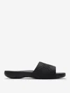 Burberry Textured Strap Black Mules With Cushioned Footbed