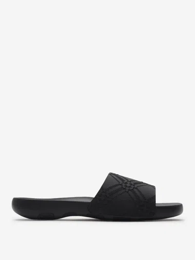 BURBERRY BURBERRY DIVE CHECKERED SANDALS