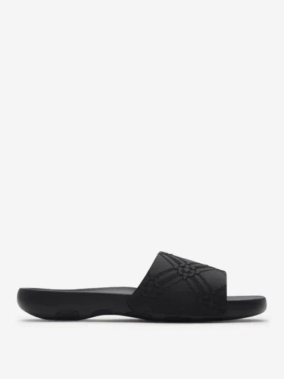 BURBERRY BURBERRY DIVE CHECKERED SANDALS