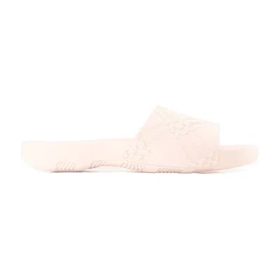 Burberry Dive Embossed Check Pool Slide Sandal In Gloss